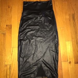 High Waisted Long Skirt